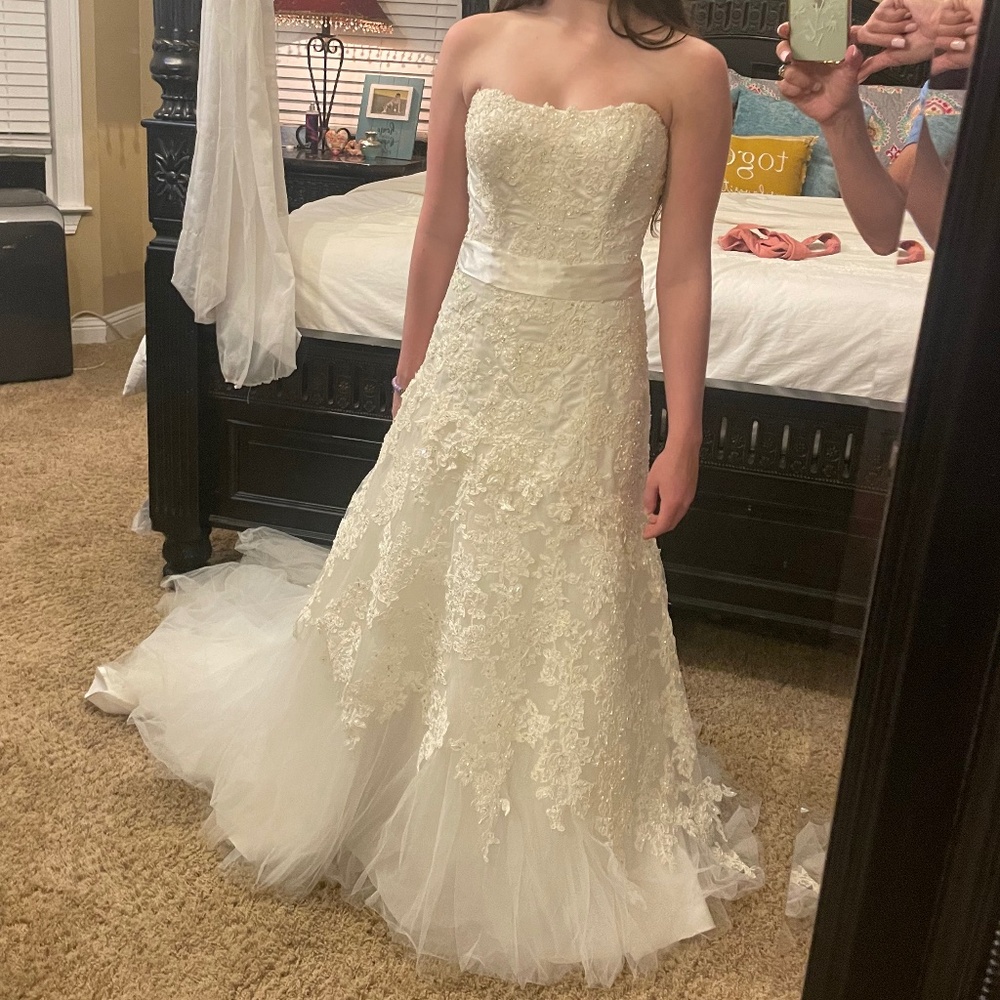 Strapless Beaded Wedding or Debutante Dress